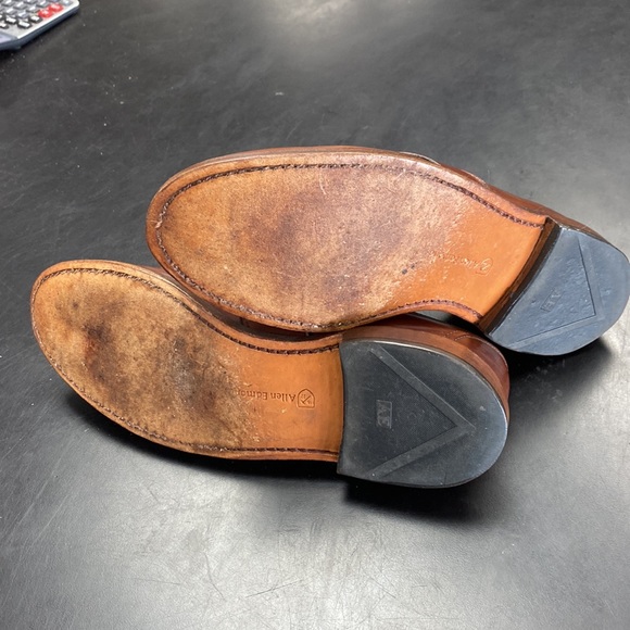 Allan Edmonds Randolph Brown Chestnut Penny loafers Men’s Size 7.5 D - Picture 2 of 5